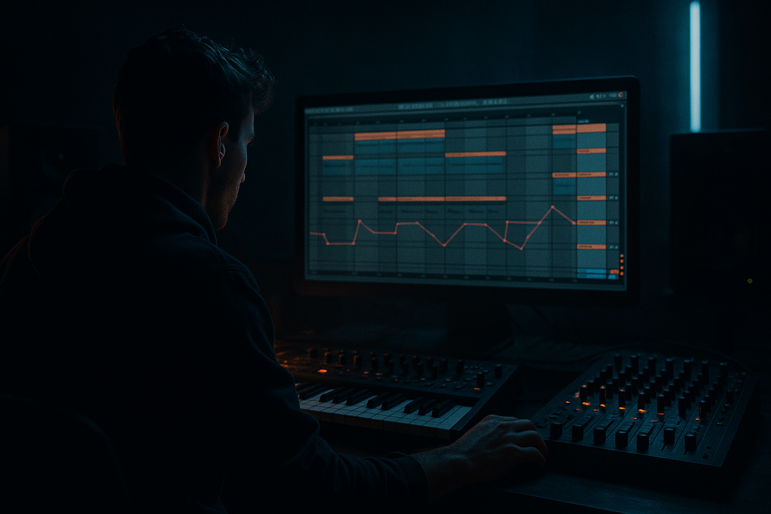 DJ Flight edit: saturate a arp pluck from scratch in Ableton Live 12 for smoky warehouse vibes (Intermediate · Vocals · tutorial) cover image